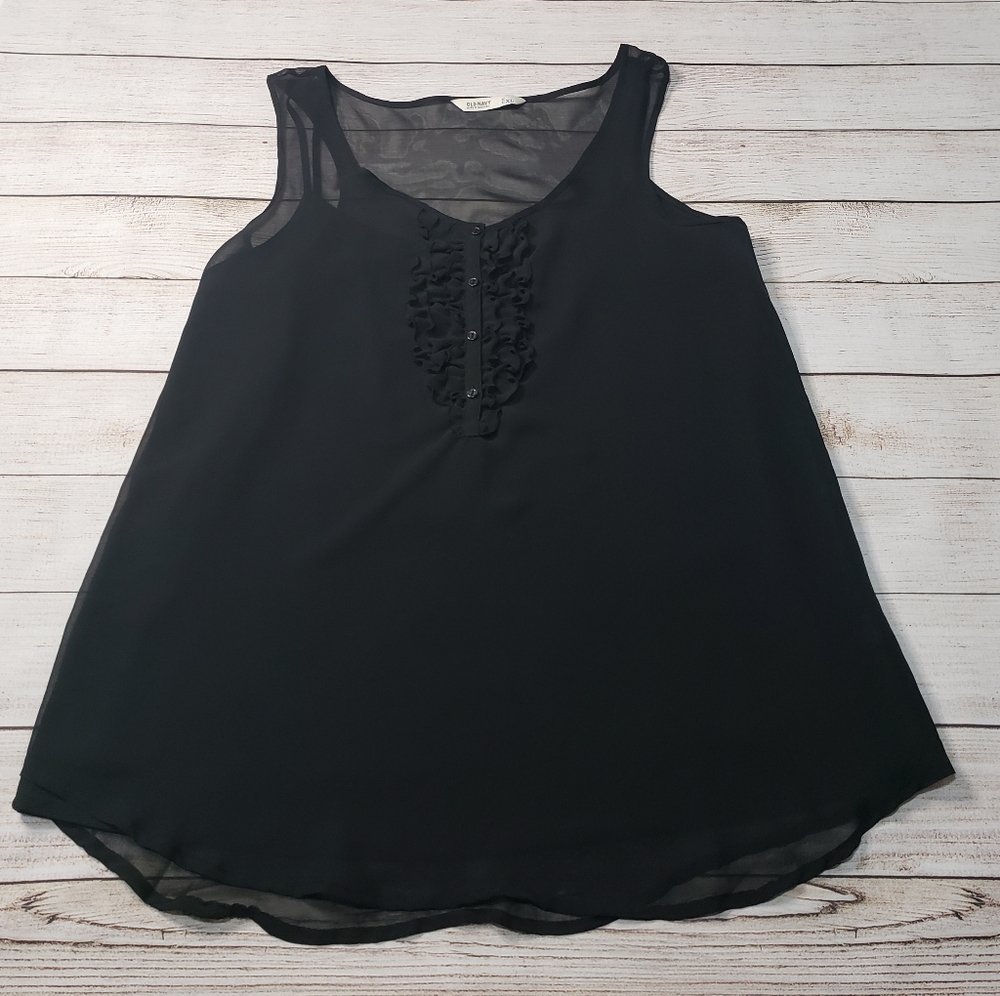 Old Navy Black Double Layer Tank
